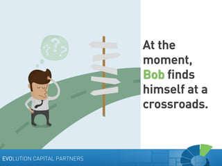 At the
moment,
Bob finds
himself at a
crossroads.

EVOLUTION CAPITAL PARTNERS

 