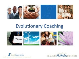 Powerful metrics that enable leaders to measure and manage cultures.
www.valuescentre.com
1
Evolutionary Coaching
 