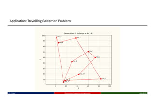 Dr. K Rajwar Evolutionary Computation and Application Slide 32/34
Application: Travelling Salesman Problem
 