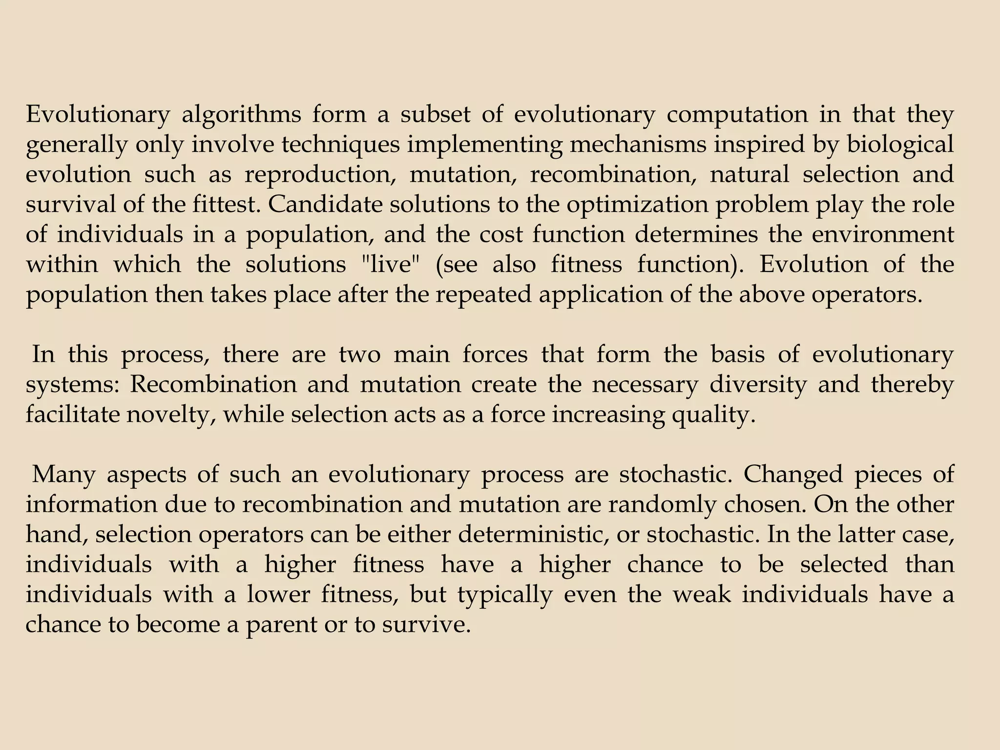 Evolutionary computing - soft computing | PPT