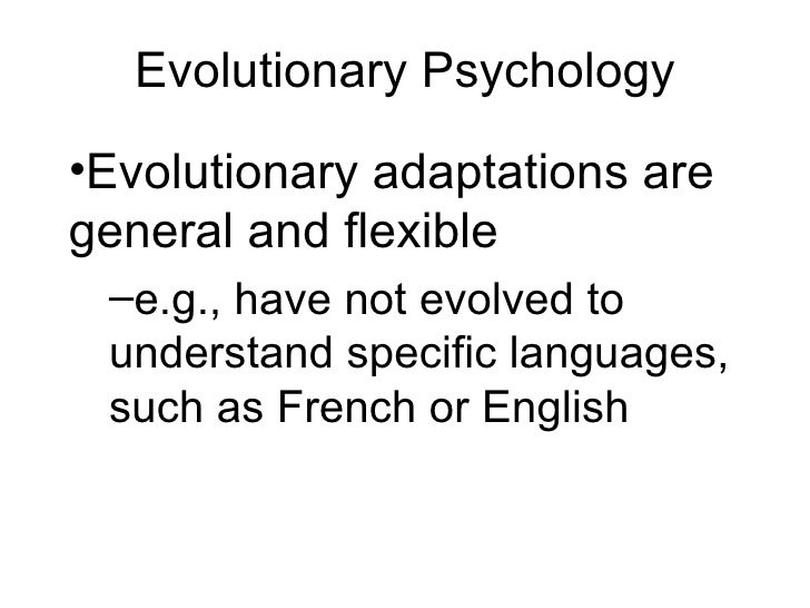 Evolutionary psychology essay