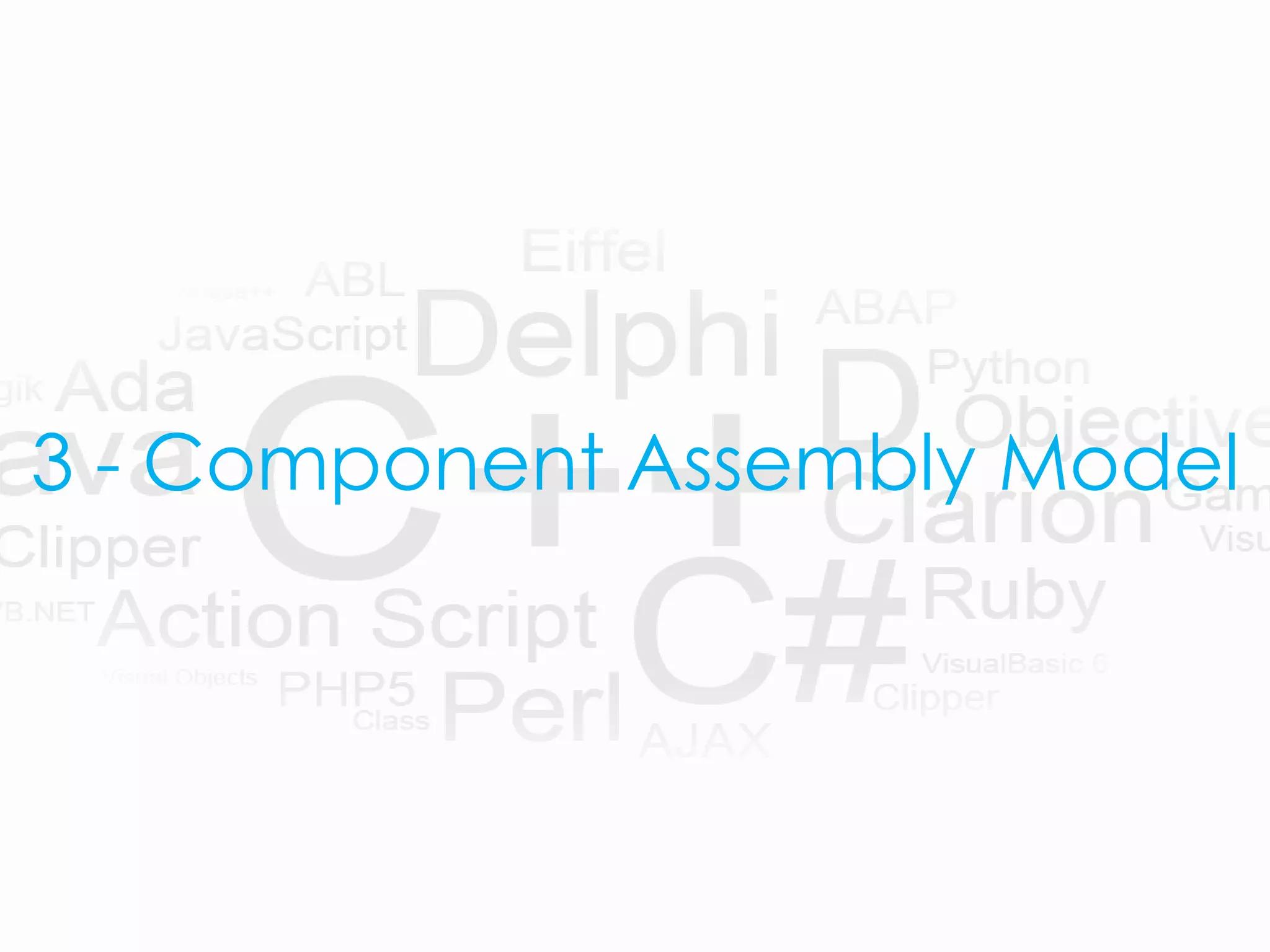 3 - Component Assembly Model
 