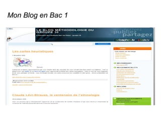 Mon Blog en Bac 1 