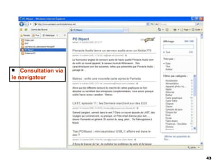Consultation via le navigateur 