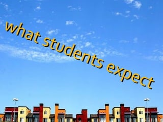 what students expect 