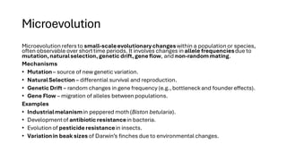 EVOLUTION - Theories, Pre-Darwinism, Darwinism | PDF