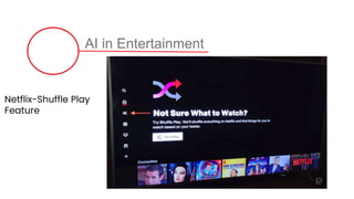 AI in Entertainment
Netflix-Shuffle Play
Feature
 