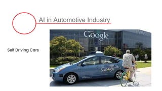 AI in Automotive Industry
Self Driving Cars
 