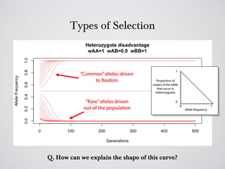 Types of Selection




Q. How can we explain the shape of this curve?
 