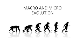MACRO AND MICRO
EVOLUTION
 