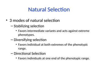 Mechanisms of Evolution including Hardy Weinberg Equilibrium | PPTX