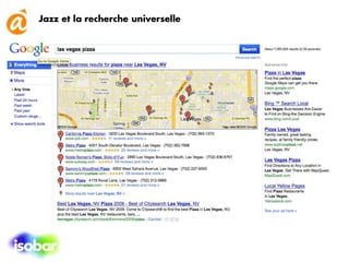 Mai 2009 : Nouvelle interface de Google aux USA<br />Interface visible en France  depuisfin novembre 2009<br />