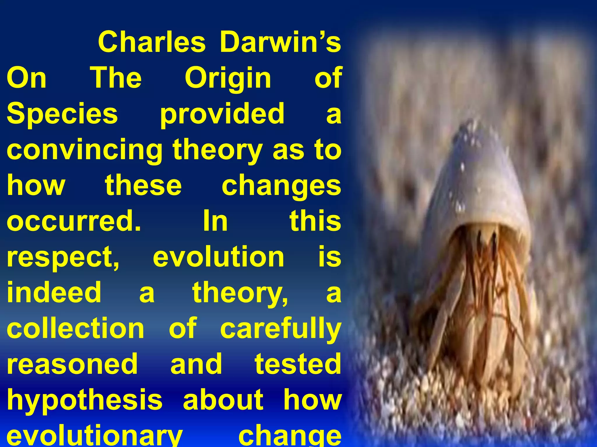 Natural selection of Charles Darwin PPT