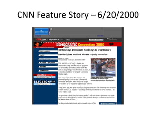 CNN Feature Story – 6/20/2000 