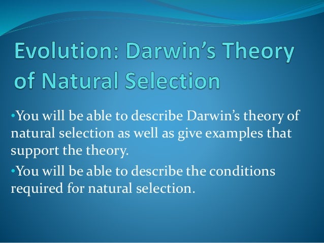 Darwin S Theory Of Natural Selection Published Darwin S Theory Of Natural Selection Published