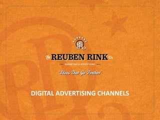 DIGITAL ADVERTISING CHANNELS
 