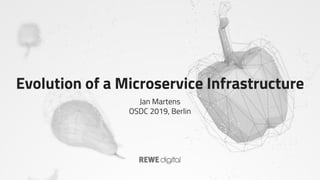 Evolution of a Microservice Infrastructure
Jan Martens
OSDC 2019, Berlin
 