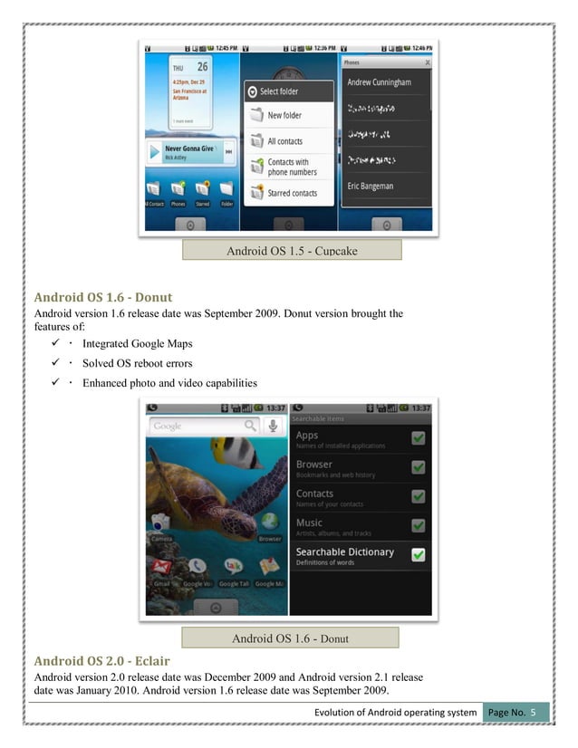 Evolution of android operating system | PDF
