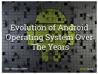 Evolution Of Android Operating System Over The Years  