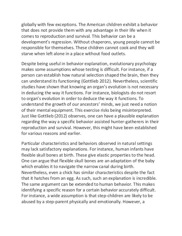essay on evolution