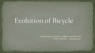 Presented by: SUSHIL LAMBA (10406EN008)
UPPU HARISH (10406EN015)
 