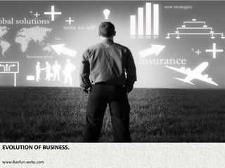 EVOLUTION OF BUSINESS.

www.Baefun.webs.com
 