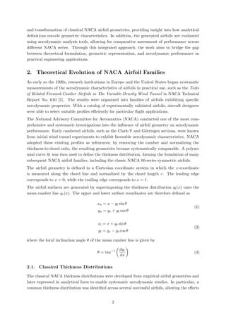 Evolution and Parametric Modeling of Classical NACA Airfoil Families | PDF