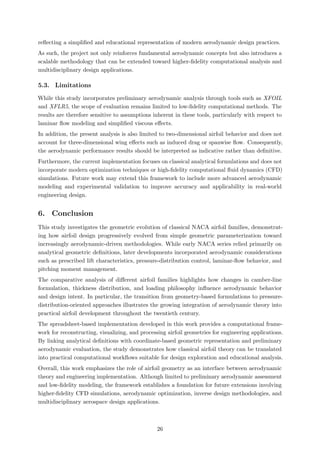Evolution and Parametric Modeling of Classical NACA Airfoil Families | PDF