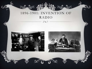 1896-1901: INVENTION OF
RADIO

 