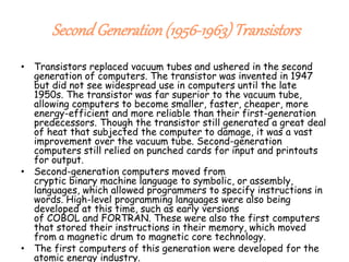 Evolution of computer