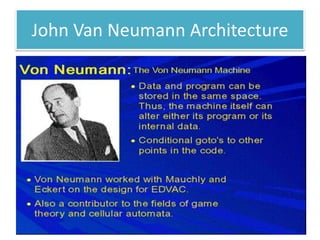 John Van Neumann Architecture
 