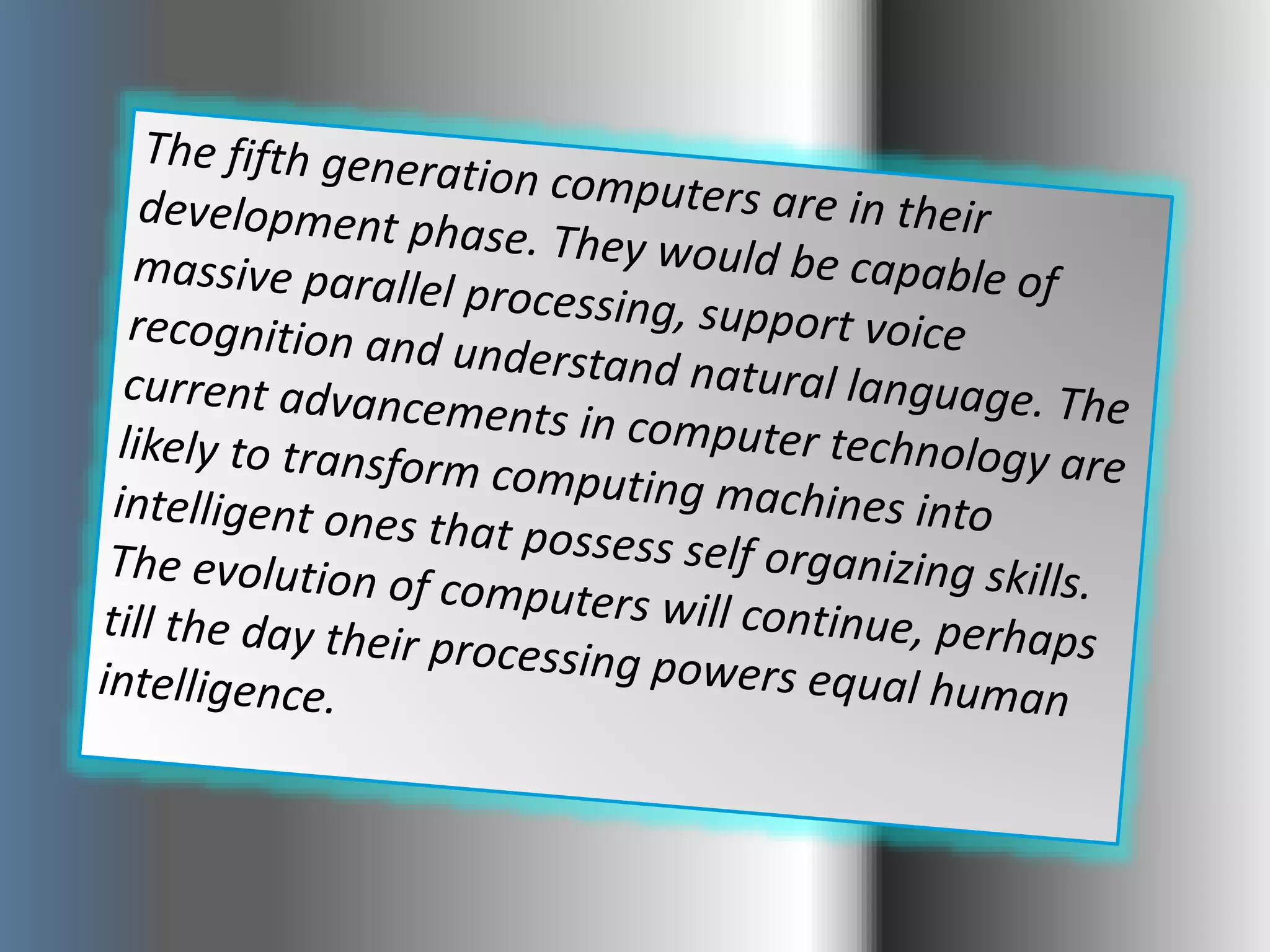 Evolution of computers/computer evolution/c++