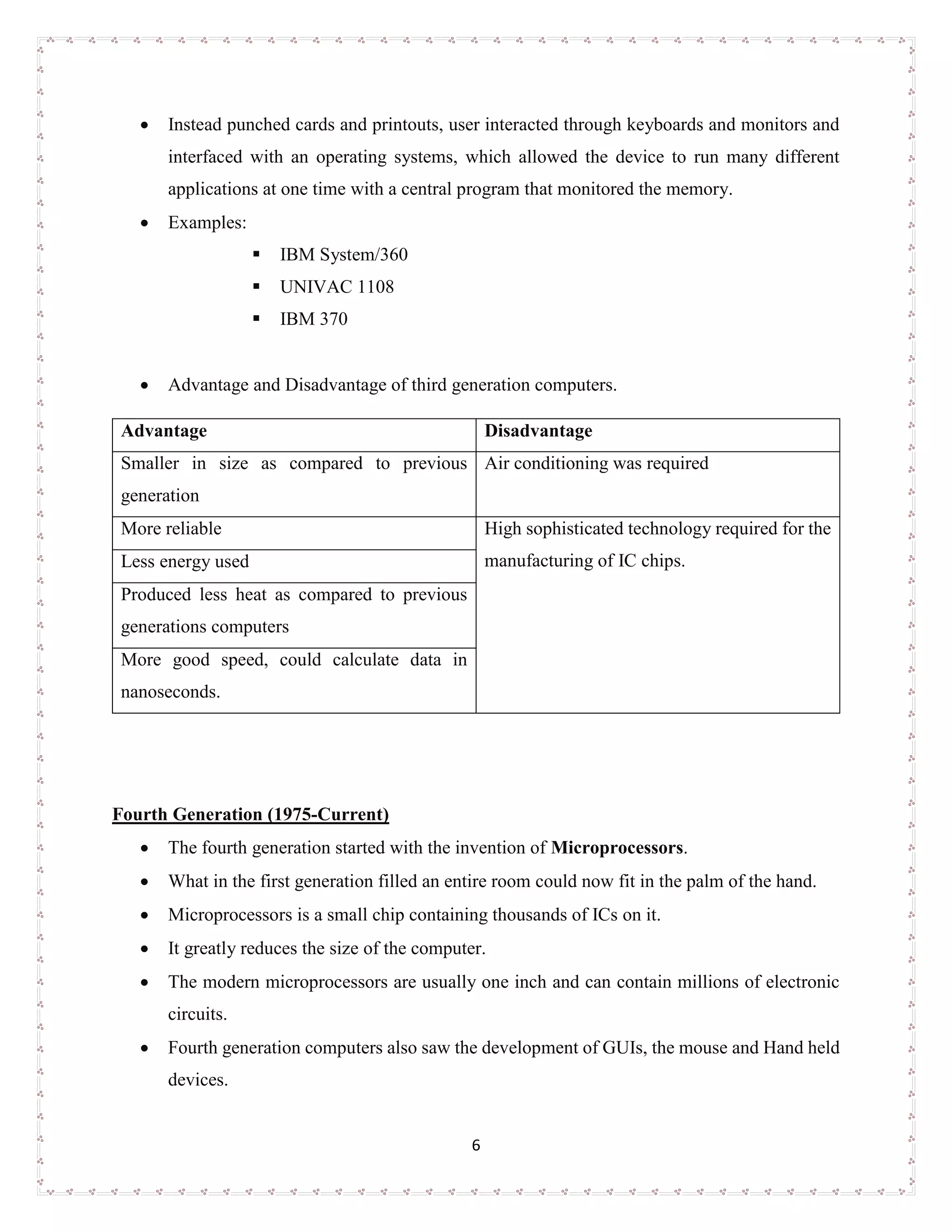 Evolution of computers | PDF