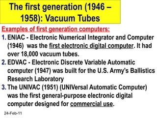 Evolution Of ComputersEvolution Of Computers unit two.ppt