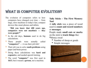 The Evolution of Computers: From Abacus to Artificial Intelligence | PPTX