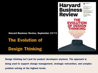 วิวัฒนาการความคิดการออกแบบ Evolution of design thinking | PDF