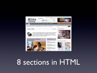 8 sections in HTML

 