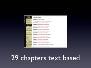 29 chapters text based

 