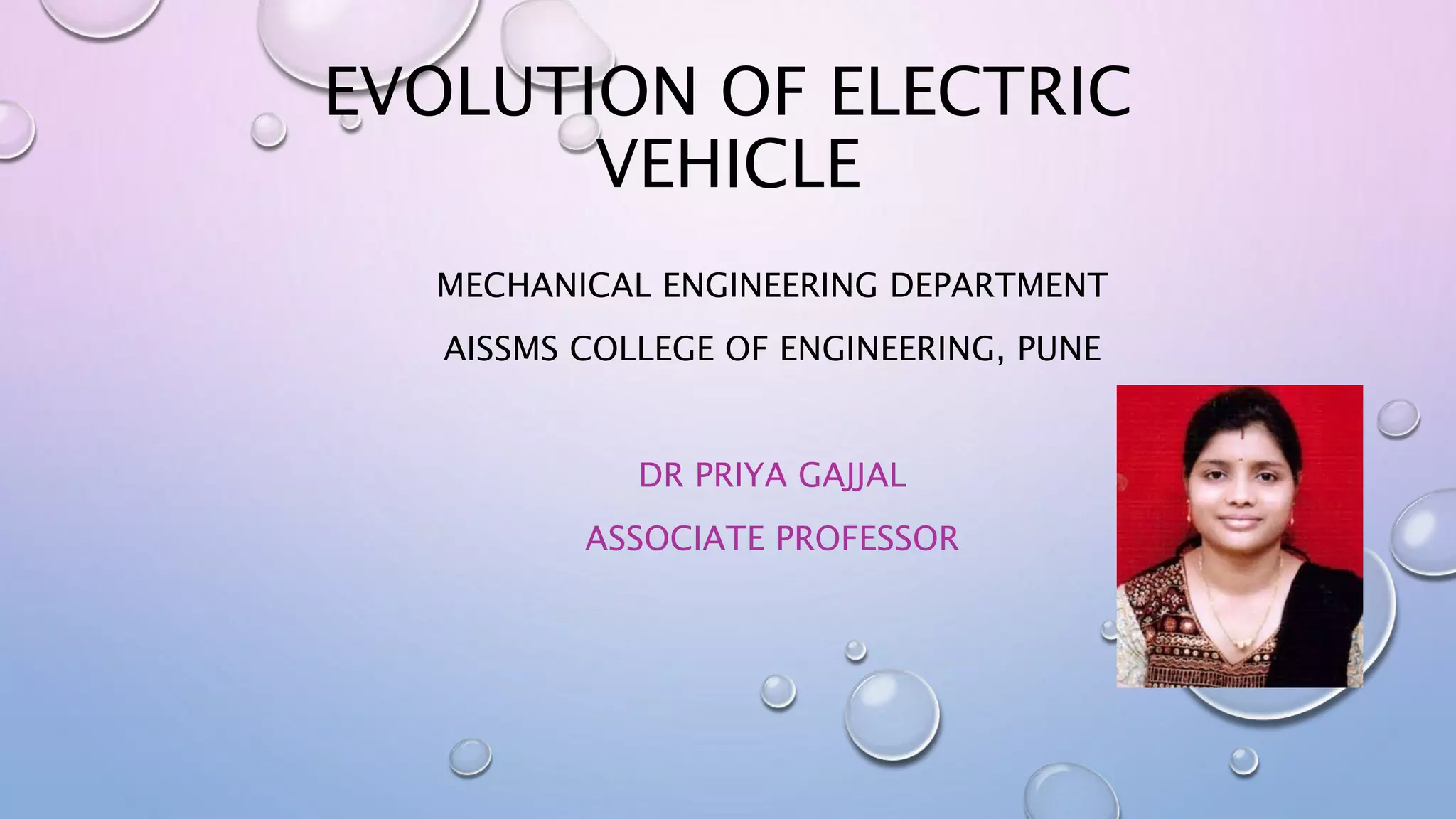 Evolution Of Electric Vehicle Psg Pptx Evolution Of Electric Vehicle Psg Pptx