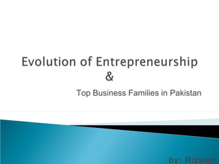 Top Business Families in Pakistan




                        by: Rizwan
 