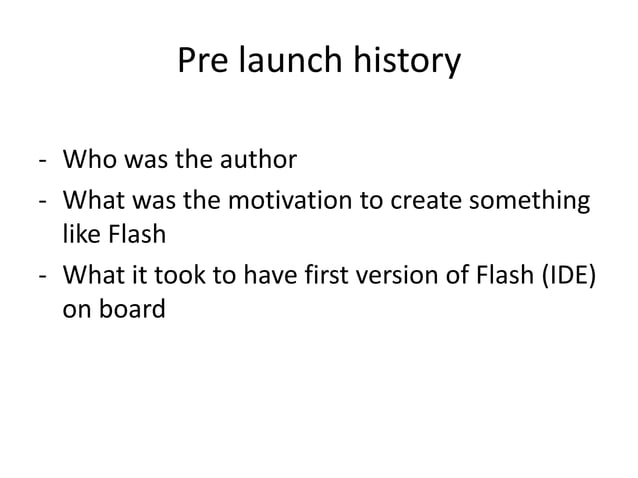 Evolution of flash platform | PPTX