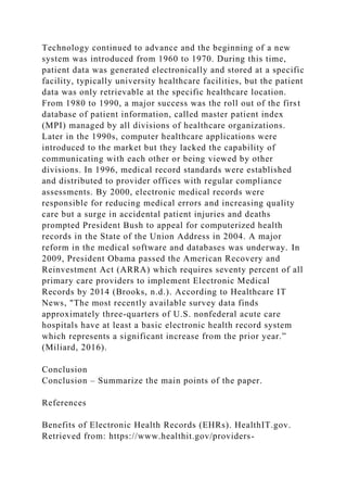 Evolution of Health Care Paper and TimelineThere are specifi.docx