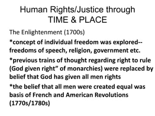 Evolution of human rights in time and place | PPTX