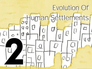 Evolution Of
Human Settlements
 