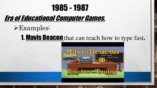 evolution of ict in education educational computer games