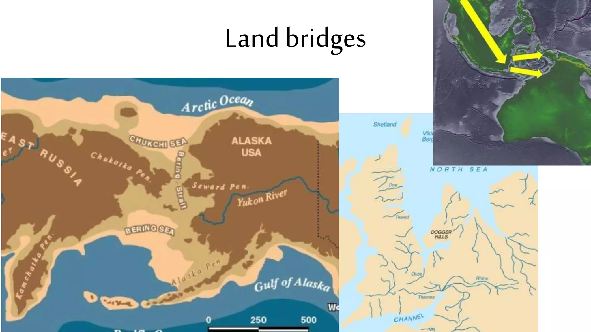 Land bridges
 