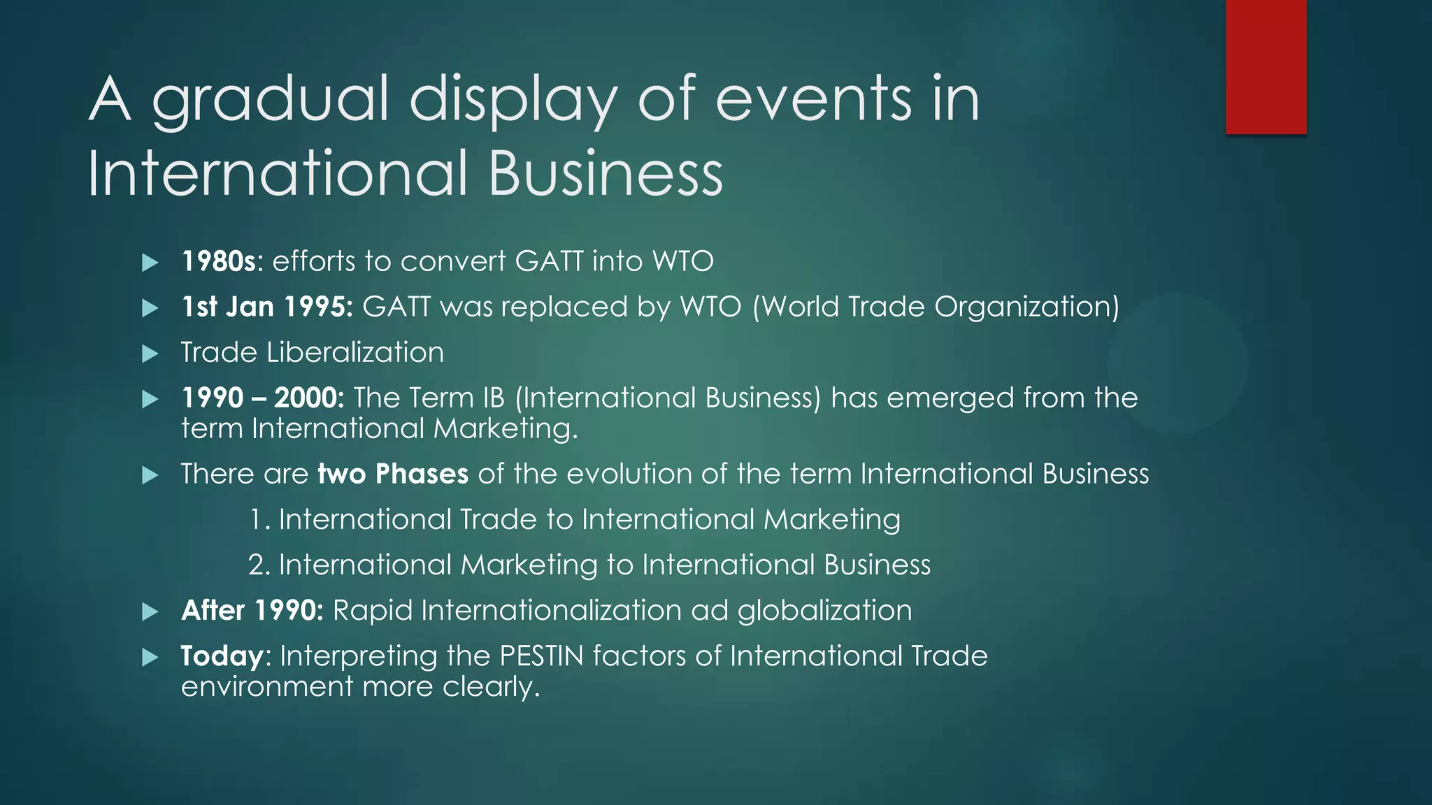 Evolution of international trade | PPTX