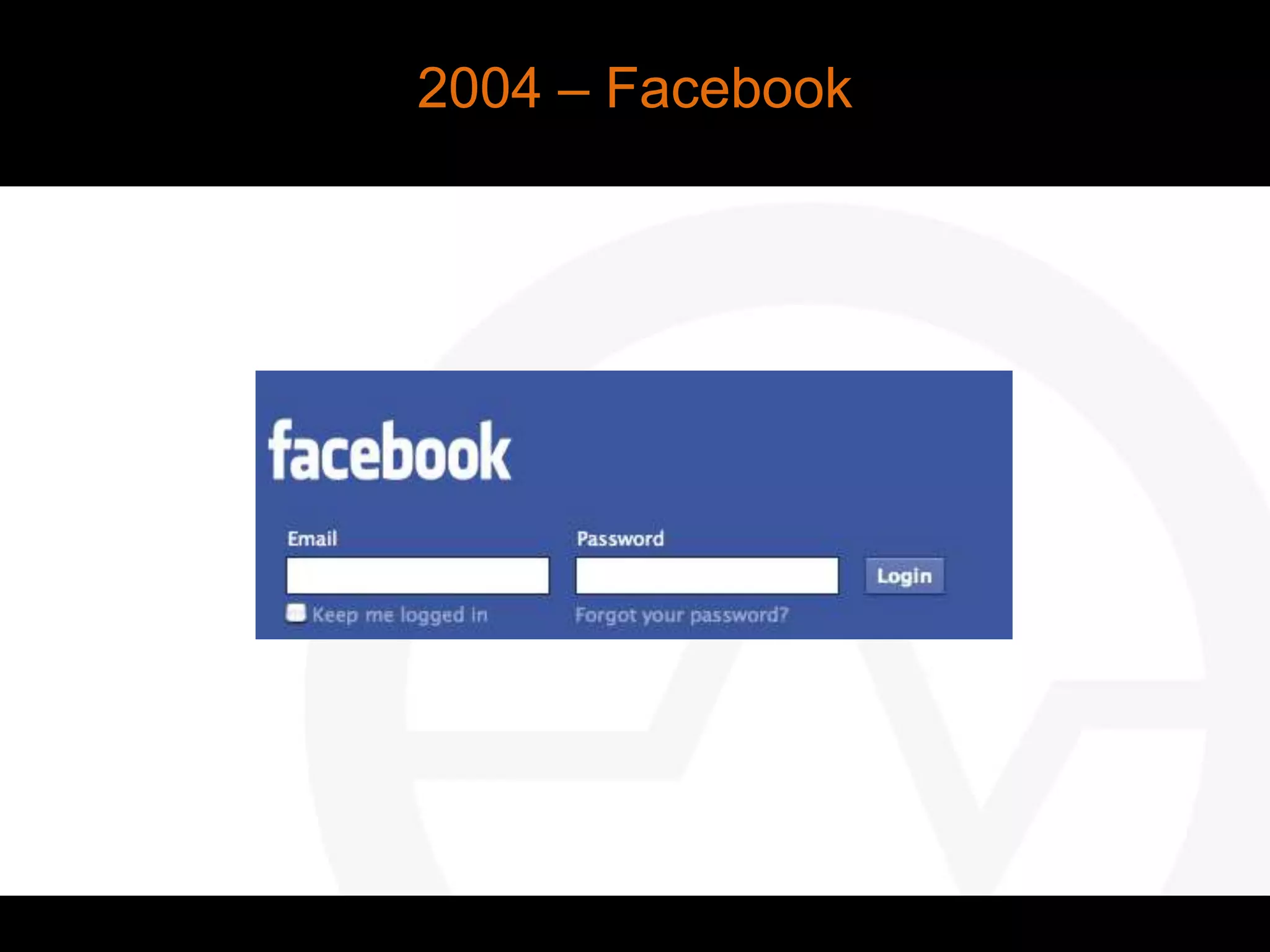 2004 – Facebook
 