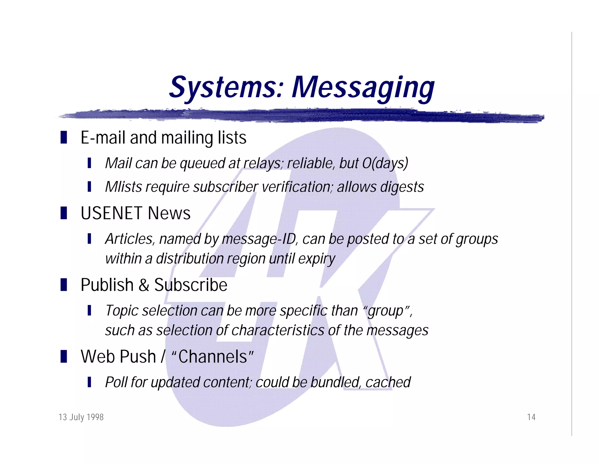 The Evolution of Internet-Scale Event Notification Services