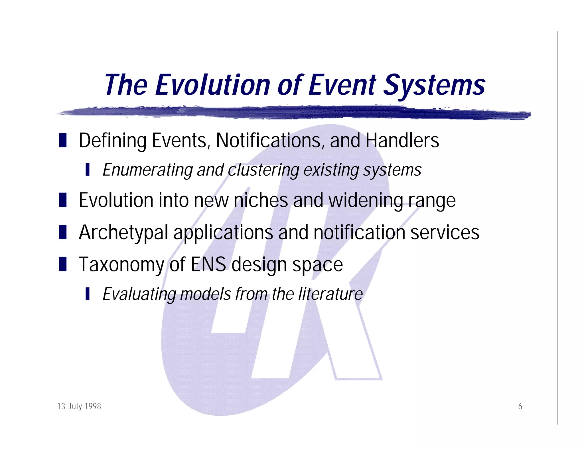 The Evolution of Internet-Scale Event Notification Services